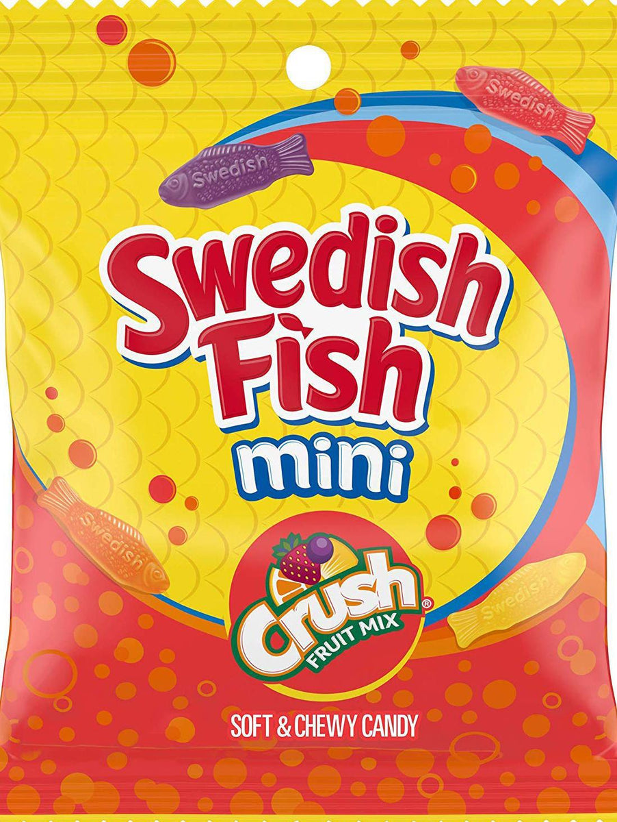 Mini Swedish Fish Crush Fruit Mix 5oz Bag – Bruce's Candy Kitchen