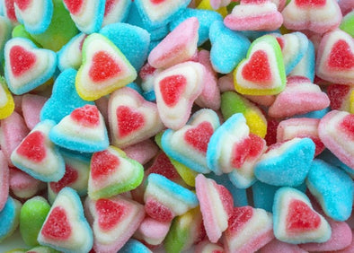 Gummy Rainbow Triple Hearts